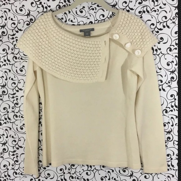 Ann Taylor Sweaters - Ann Taylor Ivory Cashmere Sweater